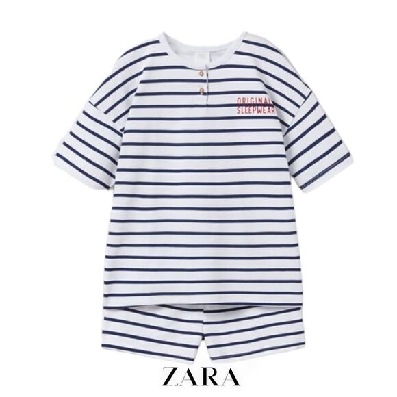 Zara Other - ZARA Kids | Blue | STRIPED HENLEY SET